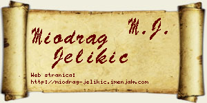 Miodrag Jelikić vizit kartica
